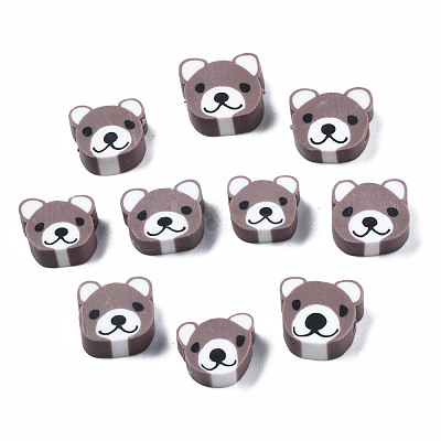 Handmade Polymer Clay Beads CLAY-S096-004J-1