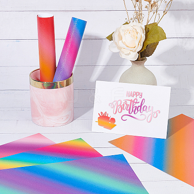 6Sheets 6 Style Self Adhesive Vinyl Laser Sticker DIY-AR0002-22-1