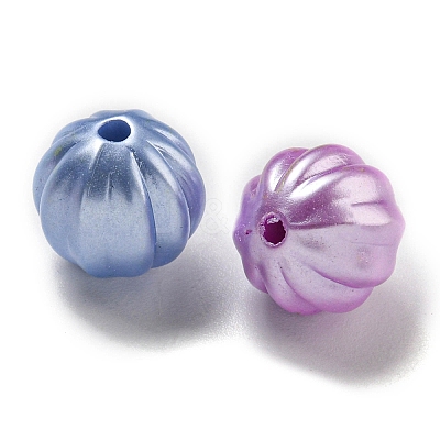 Acrylic Imitation Pearl Beads OACR-E041-01-1