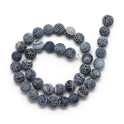 Natural Weathered Agate Bead Strands G-S237-4mm-05-1