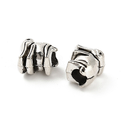Tibetan Style Alloy European Beads FIND-M047-16AS-1