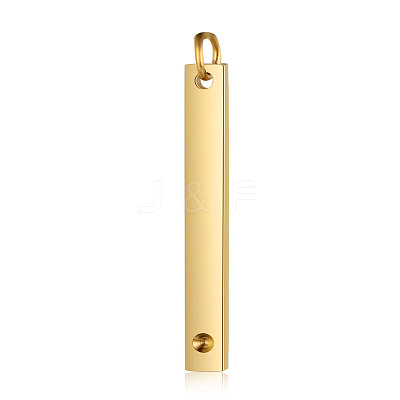 201 Stainless Steel Pendant Rhinestone Settings STAS-S105-T607D-2-3.7-1