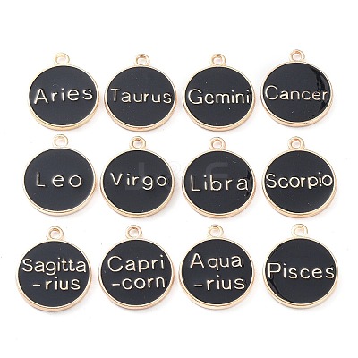 Alloy Enamel Pendants ENAM-S124-01A-08-1