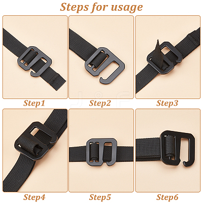 10Pcs Zinc Alloy Adjustable Buckles FIND-OC0002-03-1