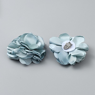 Flower Cloth Shoe Decoration AJEW-WH0039-45A-1
