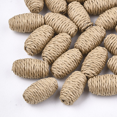 Handmade Woven Beads WOVE-T006-142A-1