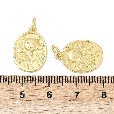 Brass Pendants KK-S527-25G-1