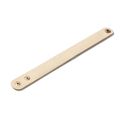 Faux Suede Snap Cord Bracelet BJEW-F428-09-1