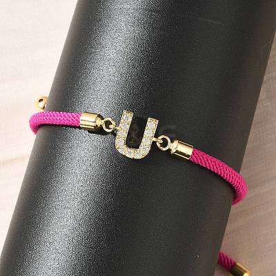 Adjustable Nylon Cord Bracelets BJEW-C096-01G-21-1