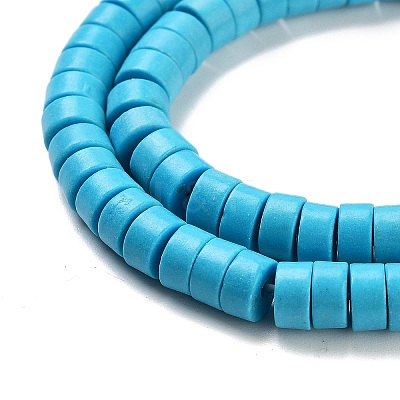 Synthetic Turquoise Beads Strands TURQ-G110-6x3mm-06-1