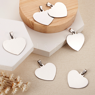 201 Stainless Steel Stamping Blank Tag Pendants STAS-TA0004-03-1