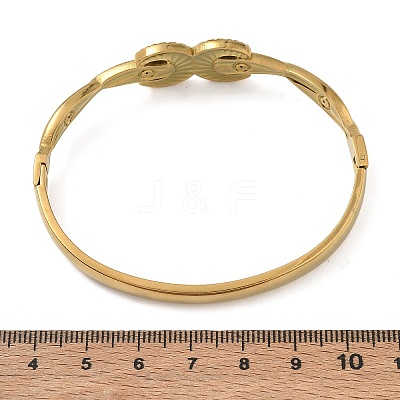 304 Stainless Steel Hinged Cuff Bangles SA-CBAB92B-13G-1