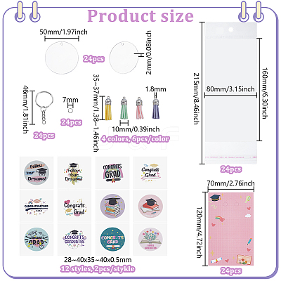 DIY Keychain Kits DIY-PH0030-73-1