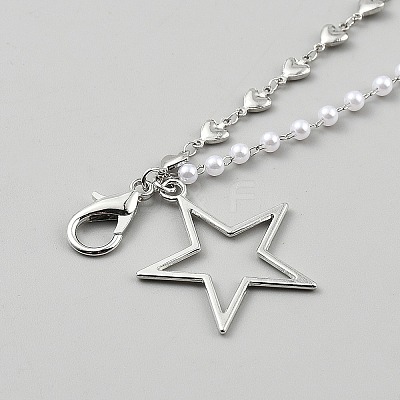 Star Iron Chain Boot Strap Chains AJEW-WH20121-20A-1