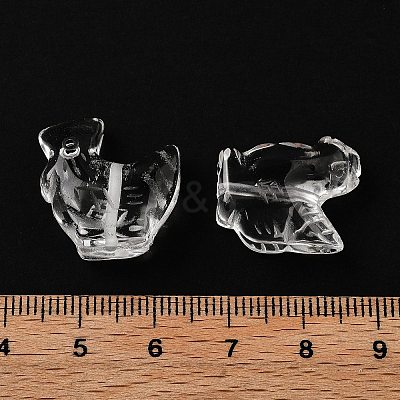 Chinese Zodiac Natural Quartz Crystal Carved Beads G-D300-01A-1
