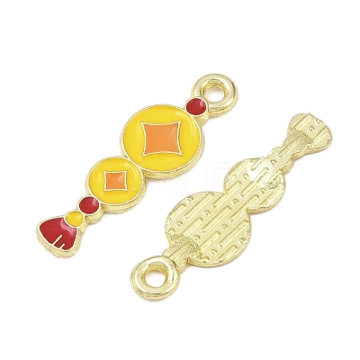 New Year's Day Alloy Enamel Pendants FIND-I067-03G-02-1