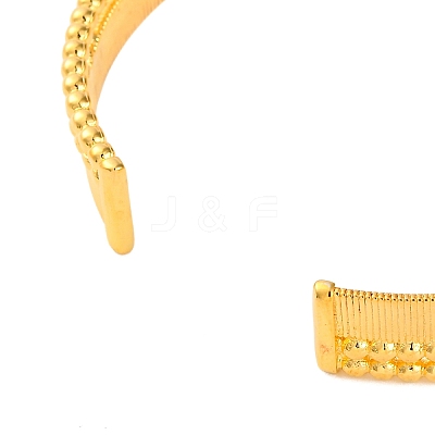 Rack Plating Brass Micro Pave Cubic Zirconia Cuff Bracelets for Women BJEW-M040-08G-1