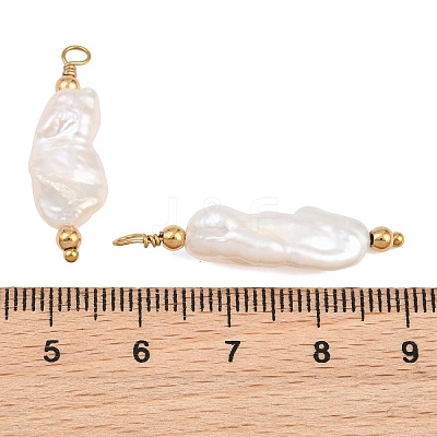 Natural Baroque Keshi Pearl Pendants PA-CBA0A45-05G-1