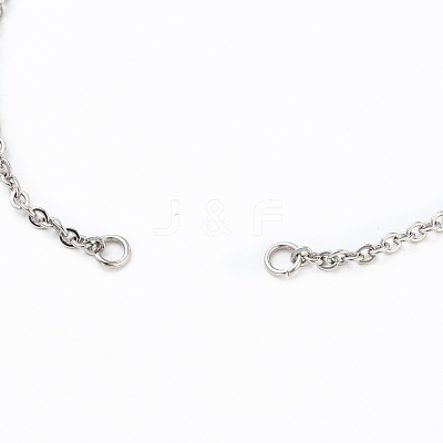 Adjustable 304 Stainless Steel Cable Chain Slider Bracelet/Bolo Bracelets Making AJEW-JB00780-01-1