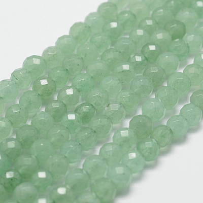 Natural Green Aventurine Beads Strands X-G-D840-29-6mm-1