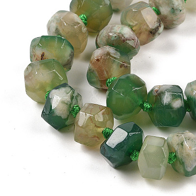 Natural Cherry Blossom Agate Beads Strands G-P535-I02-01B-1