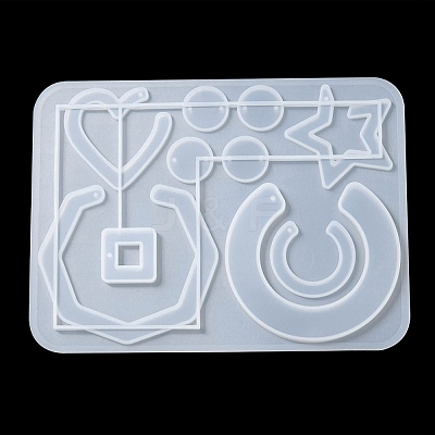 Geometry Pendant & Links Silicone Molds DIY-YW0006-70-1