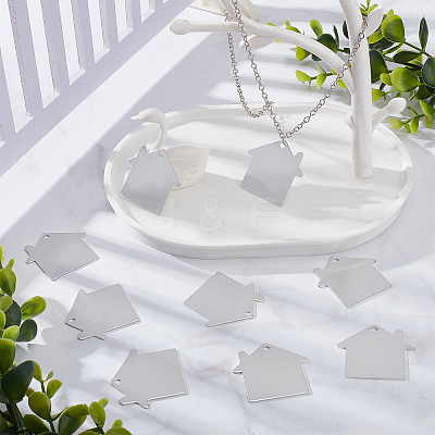 25Pcs Pet Aluminium Pendants ALUM-SC0001-07-1