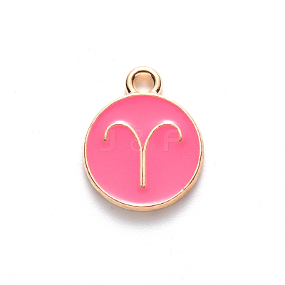 Alloy Enamel Pendants X-ENAM-S124-01A-03A-1