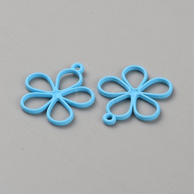 Hollow Out Spray Painted Alloy Pendants LS-FIND-WH20008-19E-1