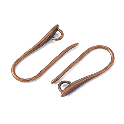 Brass Earring Hooks for Earring Designs KK-M142-02-RS-1