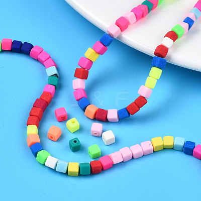 Handmade Polymer Clay Beads Strands CLAY-N008-061-10-1
