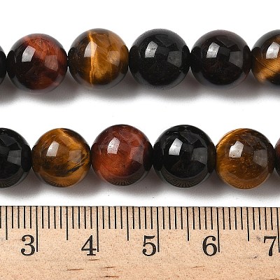 Natural Tiger Eye Beads Strands G-F173-14-10mm-1