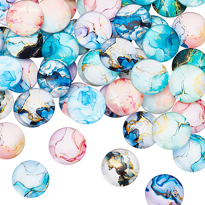 Glass Cabochons GLAA-NB0001-67B-1