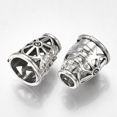 Tibetan Style Alloy Bead Cones TIBE-Q096-01-1