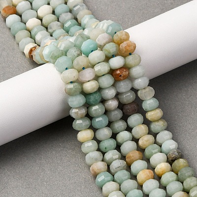 Natural Flower Amazonite Beads Strands G-P587-D08-02-1