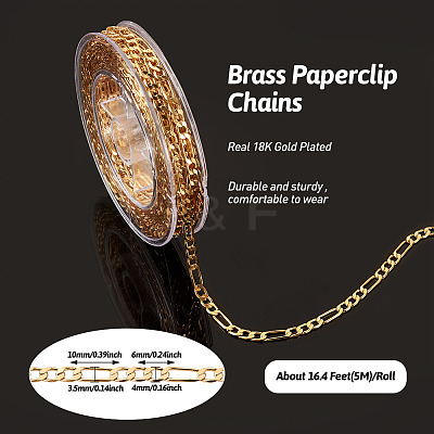 Brass Figaro Chains CHC-TAC0009-08G-1