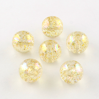 Round AB Color Transparent Acrylic Beads TACR-D005-14mm-07-1