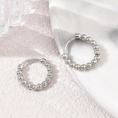 304 Stainless Steel Hoop Earrings SA-CBA46AF-25P-1