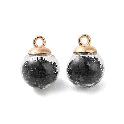 Glass Round Pendants GLAA-P063-01G-12-1