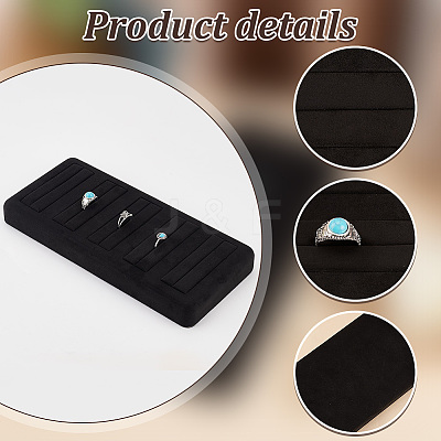 5-Slot Microfiber Ring Display Stands RDIS-WH0015-02A-1