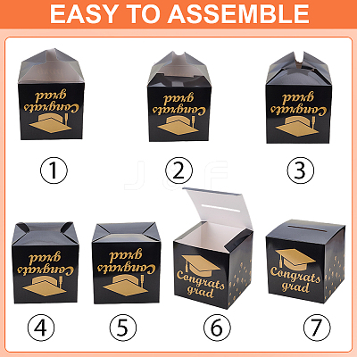 1Pc Graduation Party Paper Card Boxes CBOX-SP0001-07-1