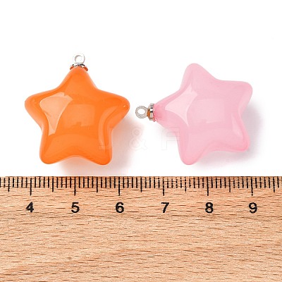 Iron Acrylic Pendants JACR-V001-01-1