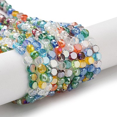 Electroplate Glass Beads EGLA-P056-01F-1