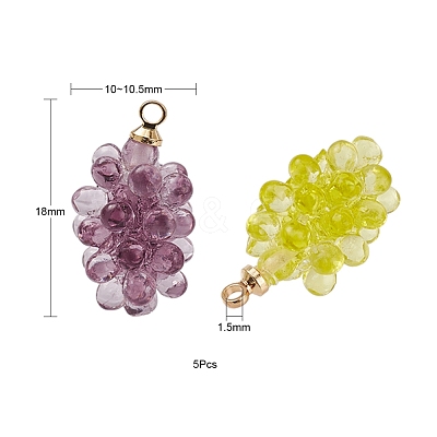 Resin Pendants X1-KY-I007-46-1