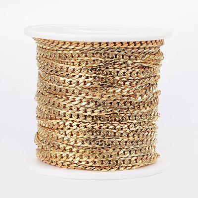 Ion Plating(IP) 304 Stainless Steel Cuban Link Chains CHS-H009-14G-1