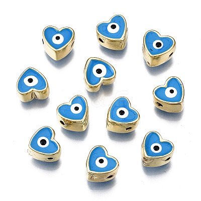 Alloy Enamel Beads PALLOY-Q441-036B-RS-1