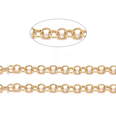 PVD Vacuum Plating 304 Stainless Steel Rolo Chains CHS-F011-08C-G-1