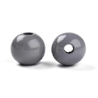 Painted Natural Wood Beads WOOD-A018-16mm-10-1