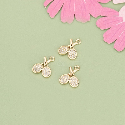 10Pcs Brass Charms KK-V006-05G-01-1
