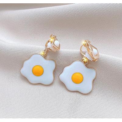 Alloy Enamel Clip-on Earrings WG18758-08-1